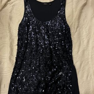 Sparkly Navy Blue XL Tank Top